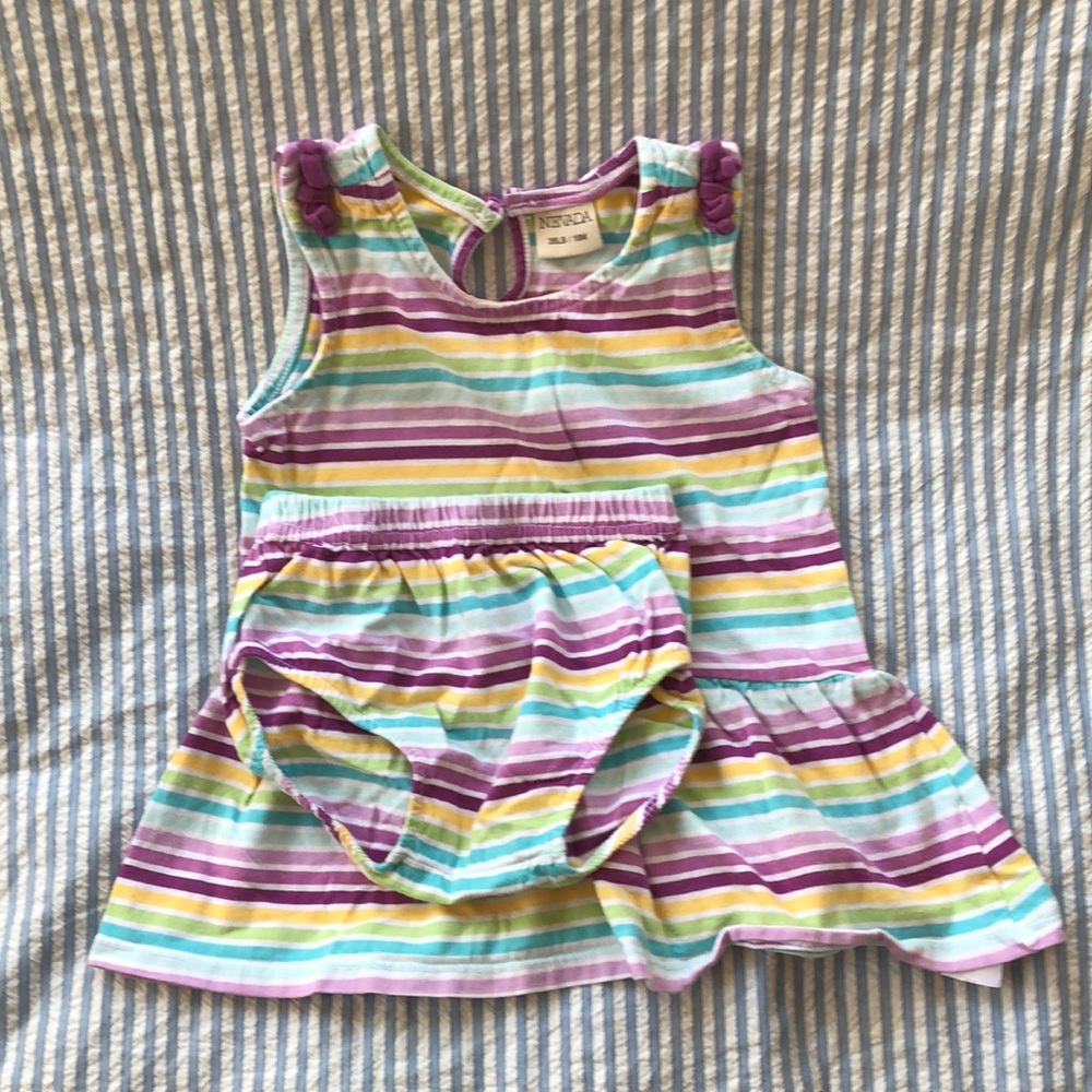 18M Baby Girls Dress & Bloomers Set